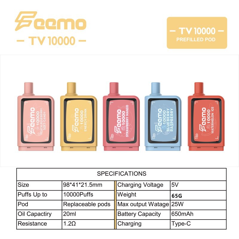 FEEMO tv 10000 PREFILLED POD FEEMO tv 10000 PREFILLED POD