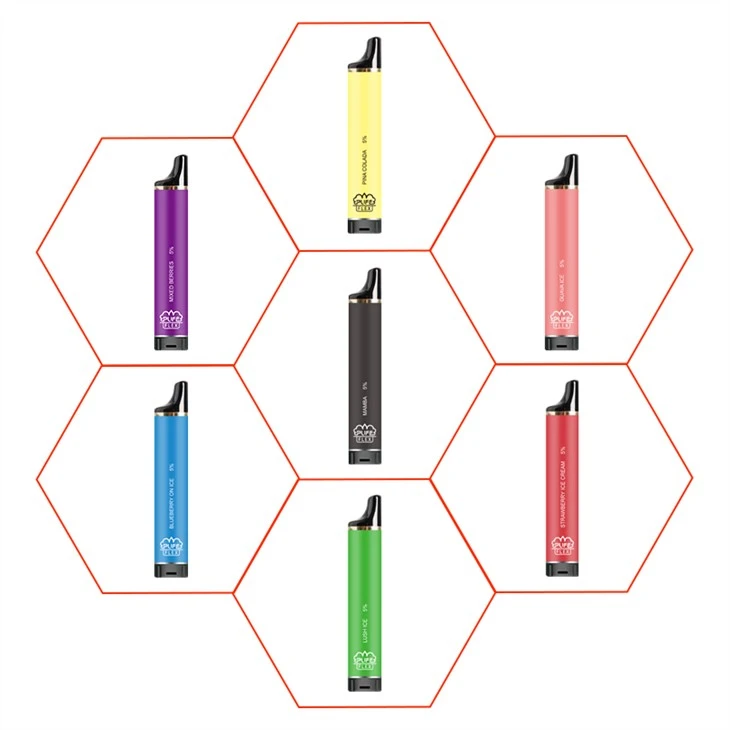 Cylindrisk E-cigarett för engångsbruk
