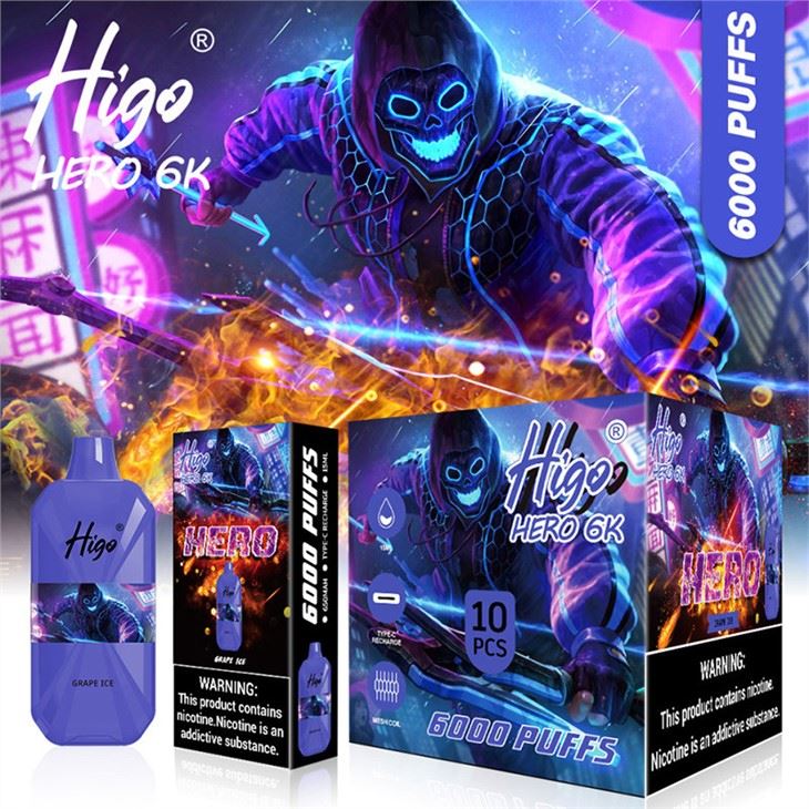 Higo HERO 6K 6000 elektronisk cigarett engångsvape