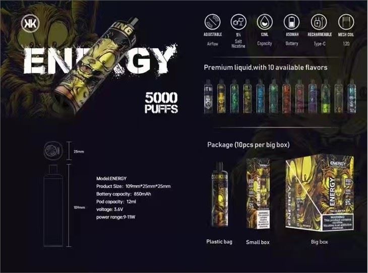 KK Energy Vape Disponibel