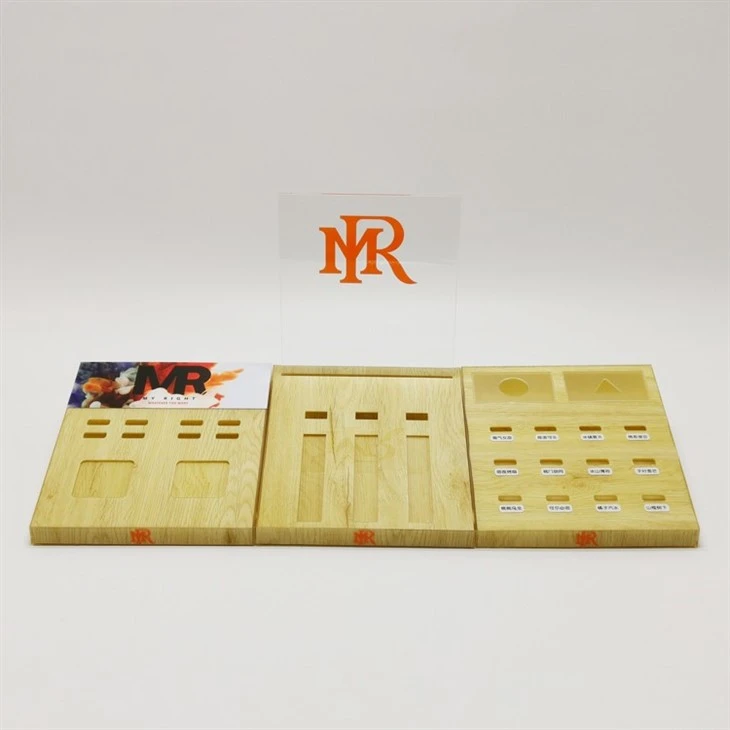 Akryl Wood Grain Board Elektronisk cigarettställ