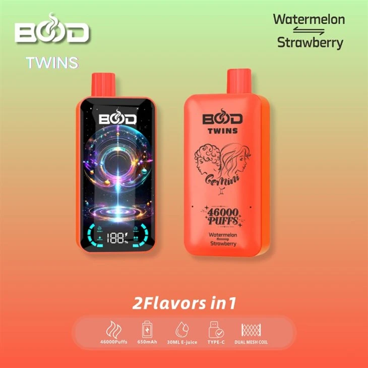 Bood tvillingar 46000 puffs dubbla smak
