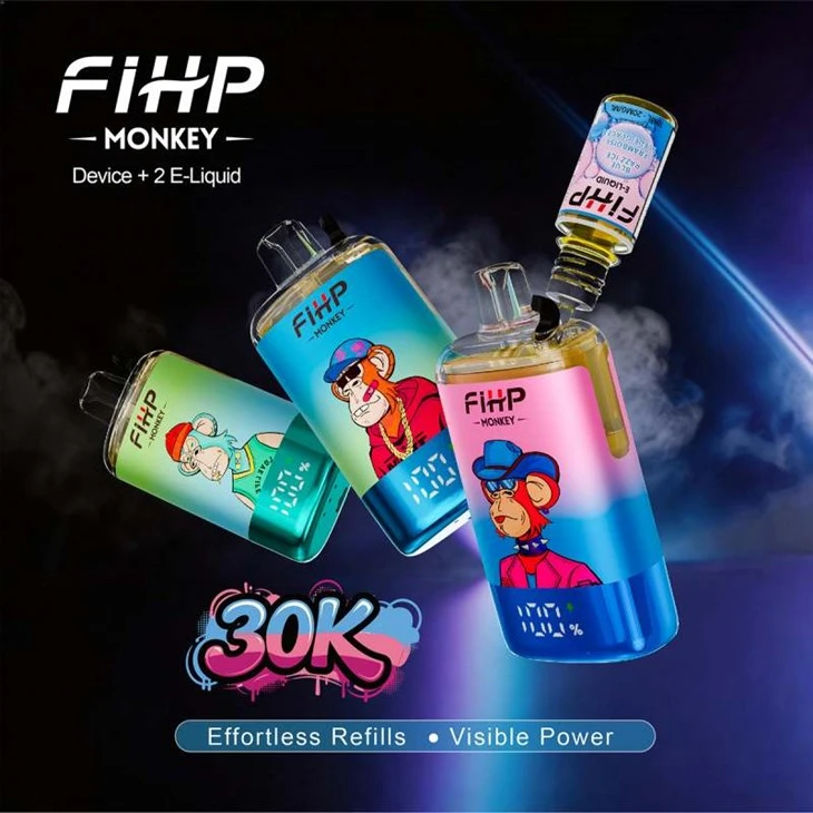 FIHP MONKEY 30000 Puffs Påfyllningsbar TPD
