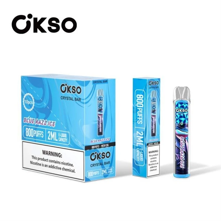 blue razz ice_OKSO CRYSTAL BAR 800 PUFFS