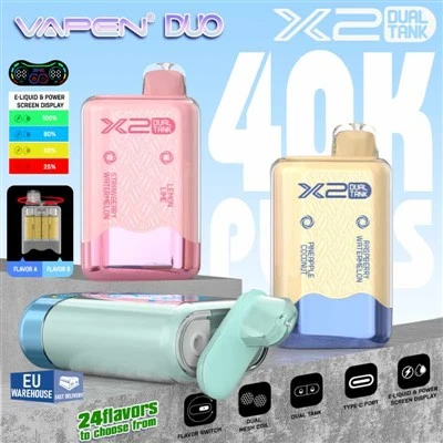 Vapen duo 40000 puffs dubbla smaker