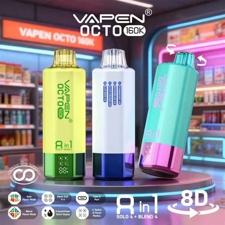 VAPEN OCTO 8in1 160K Puffar