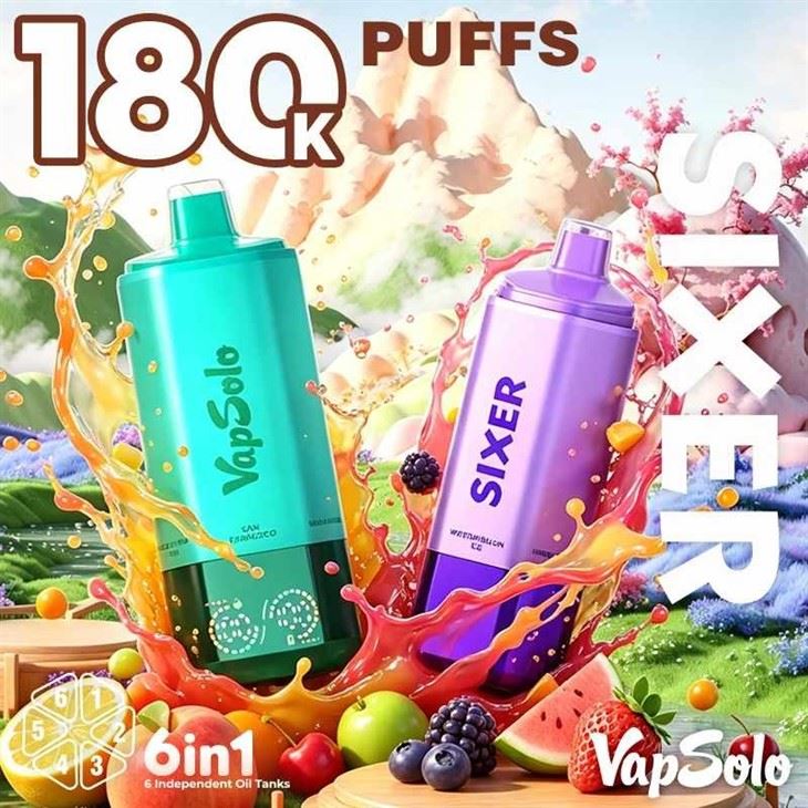 Vapsolo Sixer 180K Puffs price