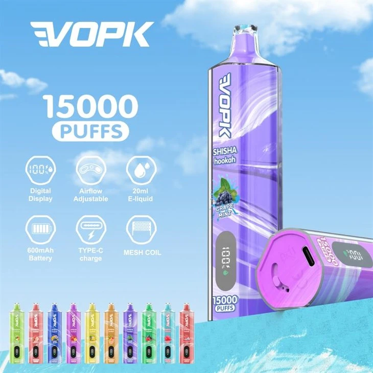VOPK Shisha Vattenpipa 15000 Puffar Vape